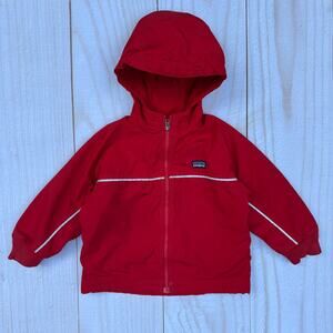 Patagonia Baby Toddler 18 Month Fleece Lined Full Zip Hooded Reflector Jacket